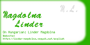 magdolna linder business card